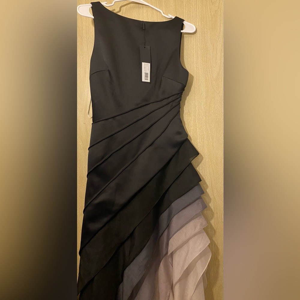 Halston heritage ombre voile satin grown